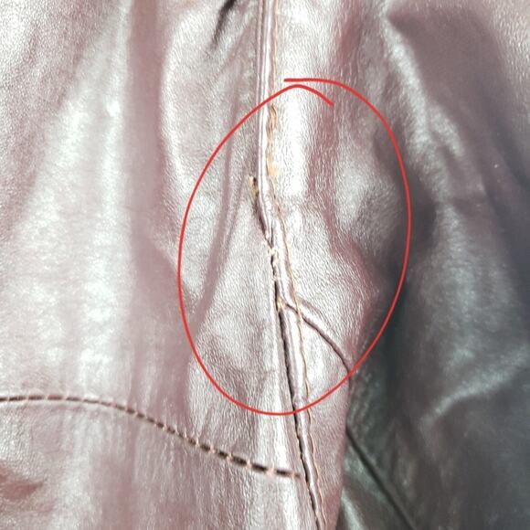 Remy | Leather Fashions Maroon Jacket, size 44 - Picture 6 of 8
